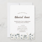 Wildblume Wasserfarbe Snowdrops Probe Abendessen Einladung (Vorderseite)