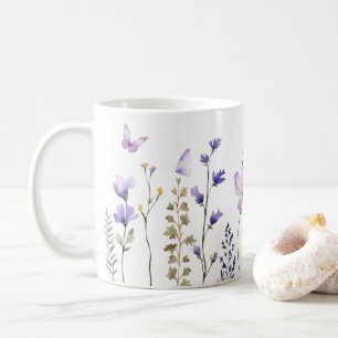 Wildblume Wasserfarbe Tasse