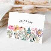 Wildblume Wasserfarbe Vielen Dank Notecard Karte