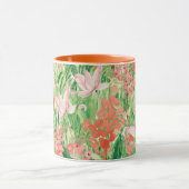 Wildblume Wasserfarbe Wiese Flora Tasse (Zentrum)