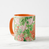 Wildblume Wasserfarbe Wiese Flora Tasse (Vorderseite Links)