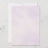 Wildblume Wasserfarben geometrische Hochzeit Einladung (Rückseite)