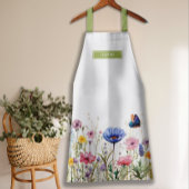 Wildblume Wasserfarben-Grenzreihe II - Hebräischer Schürze