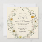 Wildblume Wasserfarben Sommer Herbst Brautparty Einladung (Vorderseite)