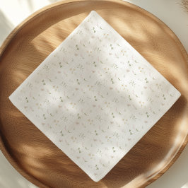 Wildblume Wasserfarbener Frühling Sommer Serviette