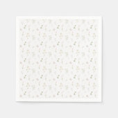 Wildblume Wasserfarbener Frühling Sommer Serviette (Vorderseite)