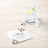 Wildblume Wasserfarbenflorale Hochzeit Untersetzer (Vor Ort)