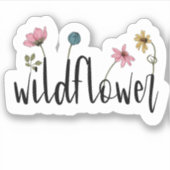Wildblume Wasserflasche für Notebooks | Die Aufkle Aufkleber (Vorderseite)