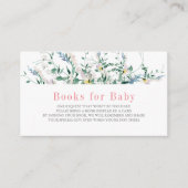 Wildblume Watercolor Babydusche Bücher für Kinder Begleitkarte (Vorderseite)