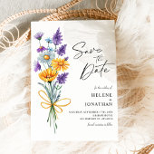 Wildblume Watercolor Boho Garden Save The Date