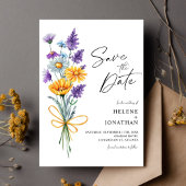 Wildblume Watercolor Boho Garden Save The Date
