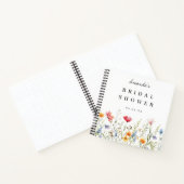 Wildblume Watercolor Brautparty Gästebuch Notizblock (Innenseite)