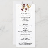 Wildblume Watercolor Calligraphy Wedding (Rückseite)