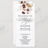 Wildblume Watercolor Calligraphy Wedding (Vorne/Hinten)