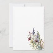 Wildblume Watercolor Einladung (Rückseite)