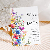 Wildblume Watercolor Garden Save The Date