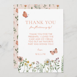 Wildblume Watercolor Geburtstag Vielen Dank Dankeskarte