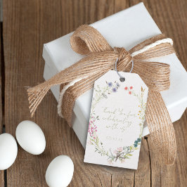 Wildblume Watercolor Geschenkanhänger