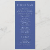 Wildblume-Watercolor-Hochzeit Programm (Rückseite)