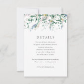 Wildblume Watercolor Hochzeitskarte Einladung (Vorderseite)