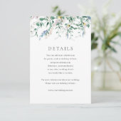 Wildblume Watercolor Hochzeitskarte Einladung (Stehend Vorderseite)