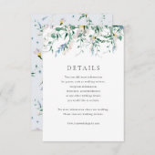 Wildblume Watercolor Hochzeitskarte Einladung (Vorne/Hinten)