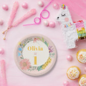 Wildblume Watercolor Pappteller (Party)