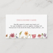 Wildblume Watercolor Party Begleitkarte (Vorderseite)