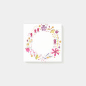 Wildblume Watercolor Post-it Klebezettel (Vorderseite)