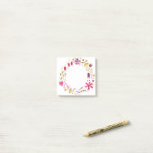 Wildblume Watercolor Post-it Klebezettel (Auf Schreibtisch)