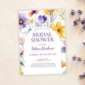 Wildblume Watercolor Summer Boho Brautparty Einladung