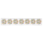 Wildblume Watercolor Table Runner Großer Tischläufer (Horizontal)