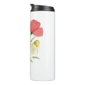 Wildblume Watercolor Thermal Tumbler - Handschmerz Thermosbecher (Nach rechts gedreht)