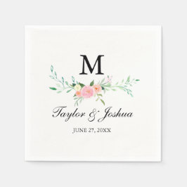 Wildblume Watercolor Wedding Napkin Serviette