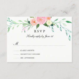 Wildblume Watercolor Wedding RSVP