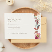 Wildblume Watercolor Wedding RSVP Card
