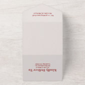 Wildblume Wedding Boho Country All In One Einladung (Außenbereich)