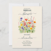 Wildblume Wedding Boho Country Brautparty Einladung (Vorderseite)