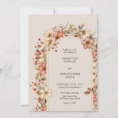 Wildblume Wedding Boho Country Einladung (Vorderseite)