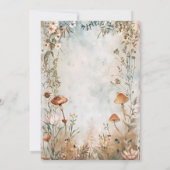 Wildblume Wedding Boho Country Einladung (Rückseite)