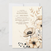 Wildblume Wedding Boho Country Floral Einladung (Vorderseite)