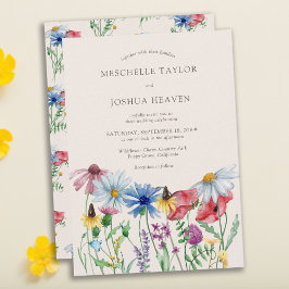 Wildblume Wedding Boho Country Floral Einladung