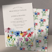 Wildblume Wedding Boho Country Floral Einladung