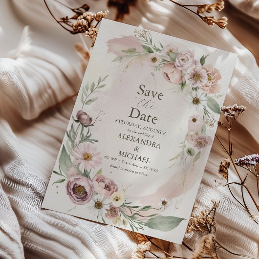 Wildblume Wedding Boho Country Floral Save The Date