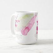 Wildblume Wedding Bridesmaid Fuchsia ID954 Kaffeetasse (Vorderseite Links)
