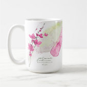 Wildblume Wedding Bridesmaid Fuchsia ID954 Kaffeetasse (Links)