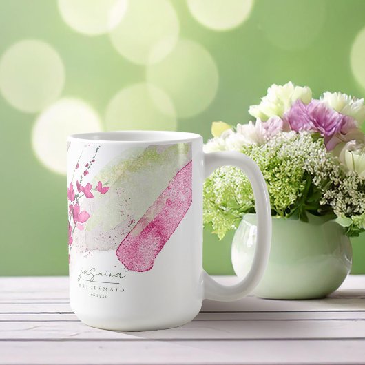 Wildblume Wedding Bridesmaid Fuchsia ID954 Kaffeetasse