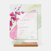 Wildblume Wedding Cards & Gifts Fuchsia ID954 Acrylschild (Vorderseite)