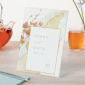 Wildblume Wedding Cards & Gifts Gold ID954 Sockelschild (In Situ)