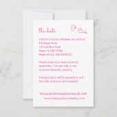 Wildblume Wedding Details Card mit QR Code RSVP Karte (Vorderseite)